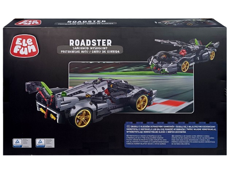 Klocki Elefun - Roadster Samochód wyścigowy 673001 zdjęcie 4