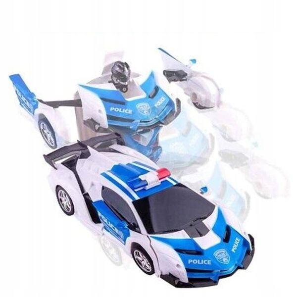 2w1 SAMOCHÓD STEROWANY RADIOWÓZ ROBOT POLICJA AUTOBOT PILOT TRANSFORMACJA zdjęcie 10