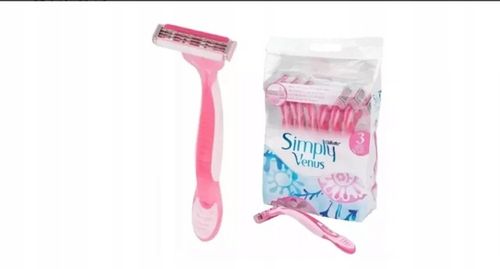 MASZYNKA JEDNORAZOWA DO GOLENIA GILLETTE SIMPLY VENUS 3 12 SZT. na Arena.pl