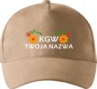 CZAPKA Z HAFTEM z daszkiem KGW koło gospodyń wiejskich + twój napis grafika
