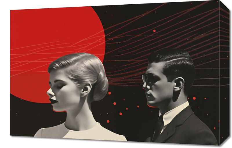 Obraz 60x40cm Futurystyczne Retro Szykany zdjęcie 1