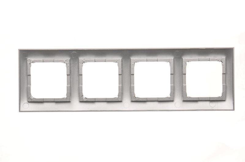 Simon54 Ramka 4-krotna DR4/43 srebrny zdjęcie 2