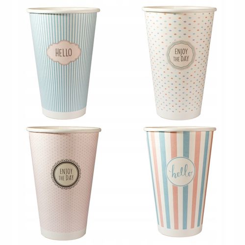 KUBKI PAPIEROWE DO KAWY PAST 400ML + WIECZKA 50SZT (do dalszej odsprzedaży) na Arena.pl