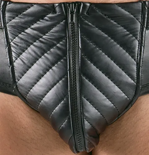 svenjoyment figi męskie xl czarny matowy z wycięciem i zamkiem na Arena.pl