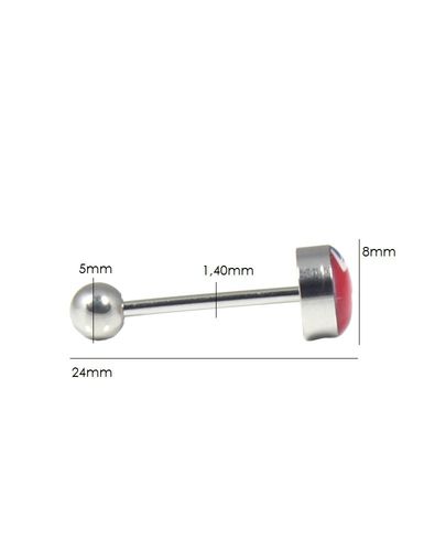 Męski piercing kolczyk do języka Estilo Sabroso Es01899 na Arena.pl