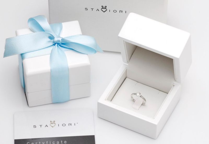 Emaga Złoty pierścionek PBD3893 - Diament zdjęcie 3