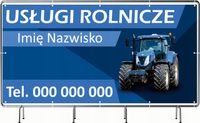 BANER REKLAMOWY 130x80cm projekt w cenie różne wzory USŁUGI ROLNICZE