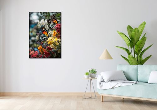 Plakat 68x98cm Motyle Na Łące na Arena.pl