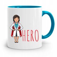 Kubek Błękitny Dla Doktora Lekarz Medyk Hero Z Nadrukiem Ze Zdjęciem