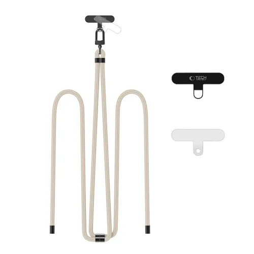 Smycz Tech-Protect C7S Rope Crossbody Strap - beżowe na Arena.pl