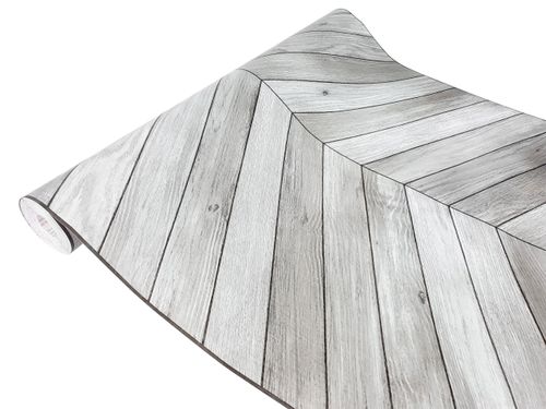 Okleina Samoprzylepna PCV Wzór Jodełka Kolor Szary 67,5cm x 0,5mb C112 na Arena.pl