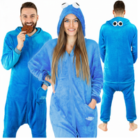 Piżama kombinezon kigurumi damska męska przebranie blue elmo prezent M