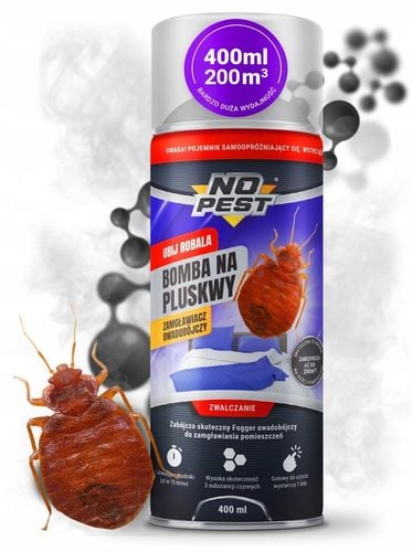 BOMBA NA PLUSKWY KARALUCHY PAJĄKI FOGGER NO PEST 400ML GRANAT ULTRA na Arena.pl