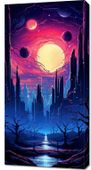 Obraz 50x100cm Gwieździste Miasto