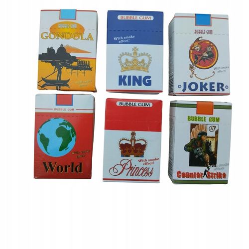 Guma papieros Evropa Dooel Bubble Gum Cigarettes 18 paczek x 10 sztuk na Arena.pl