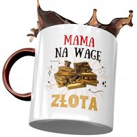 Kubek Bordowy Dla Mamy Matki Na Dzień Mamy Z Nadrukiem Ze Zdjęciem
