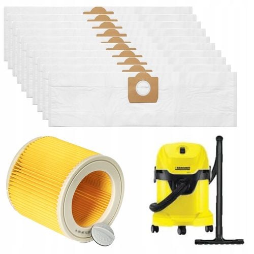 10x WORKI FILTR DO ODKURZACZA KARCHER WD3 SE4001 WD2 PLUS KWD V-17 na Arena.pl
