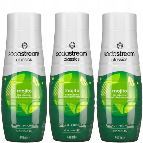 3x SYROP DO SODASTREAM MOJITO BEZALKOHOLOWE KONCENTRAT DO SATURATORA 440ML na Arena.pl