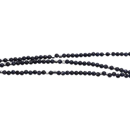 Naszyjnik - Noc Kairu, hematyt, słońce i srebro na Arena.pl