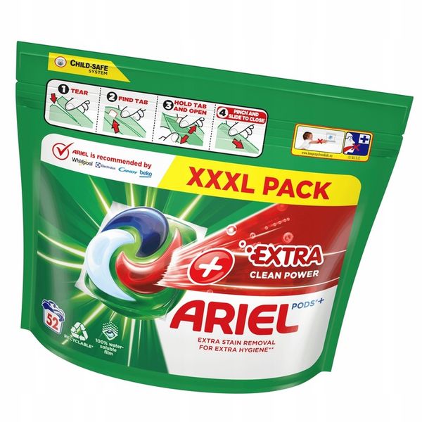 ARIEL Extra Clean Power - kapsułki do prania 52szt zdjęcie 1