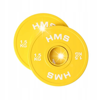 HMS Talerze Obciążenia Na Gryf Olimpijski Sztangę Gumowane 2x1,5 kg