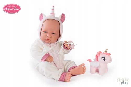 LALKA HISZPAŃSKA JEDNOROŻEC BOBAS JAK ŻYWY RECIEN NACIDA UNICORNIO AJ 50268 na Arena.pl