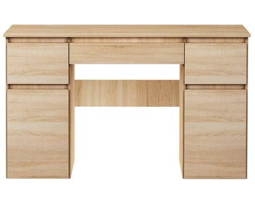 biurko MEGAN B1 DĄB SONOMA duże szkolne młodzieżowe pod laptop na Arena.pl