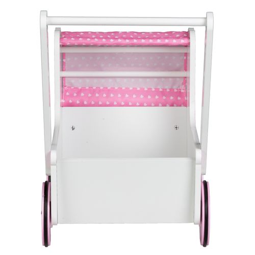 Drewniany wózek dla lalek z daszkiem ECOTOYS na Arena.pl