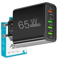 ŁADOWARKA SIECIOWA USB-C SZYBKA DO TELEFONU KOSTKA QUICK CHARGE 3.0 65W