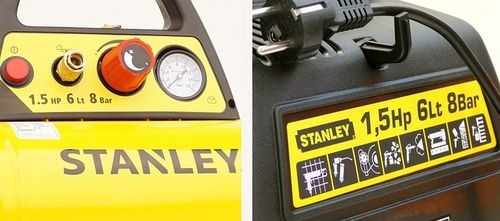 STANLEY KOMPRESOR SPRĘŻARKA 6L 8 BAR + ZESTAW 6el. na Arena.pl