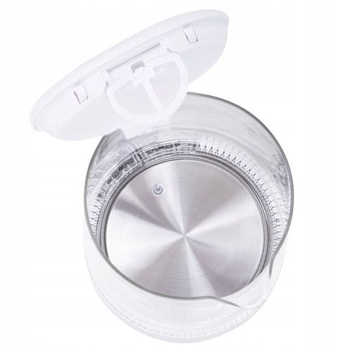 CZAJNIK ELEKTRYCZNY SZKLANY bezprzewodowy REGULACJA TEMPERATURY 1,7L BIAŁY na Arena.pl