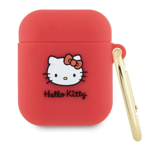 Etui Hello Kitty Silicone 3D Kitty Head na AirPods 1/2 - fuksjowe na Arena.pl