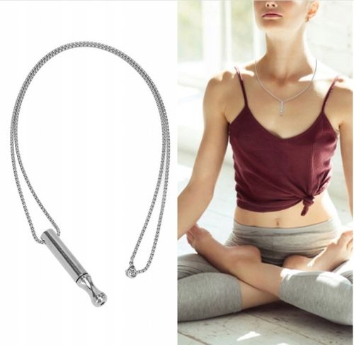 2* Naszyjnik Do Rzucania Palenia Oddechowy Cichy Nie Gwizda STAL na Arena.pl