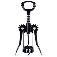 Korkociąg Czarny Metalowy Otwieracz do Korków Wina Butelek Tradycyjny