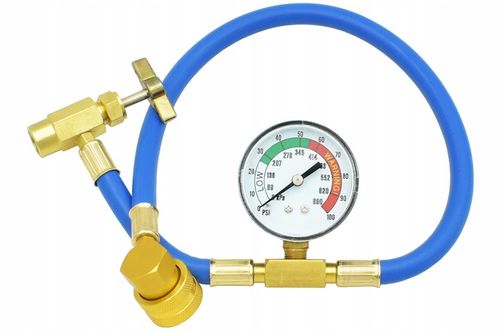 ZESTAW DO NAPEŁNIANIA KLIMATYZACJI AUT GAZ CZYNNIK CHŁODNICZY R134a + WĘŻYK na Arena.pl