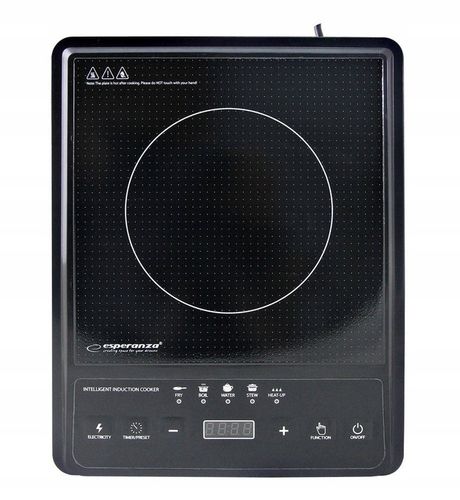 KUCHENKA PŁYTA INDUKCYJNA ELEKTRYCZNA 2000W 230V JEDNOPALNIKOWA PRZENOŚNA na Arena.pl