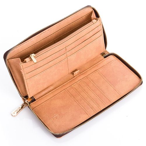 Stylowy brązowy portfel damski na Arena.pl