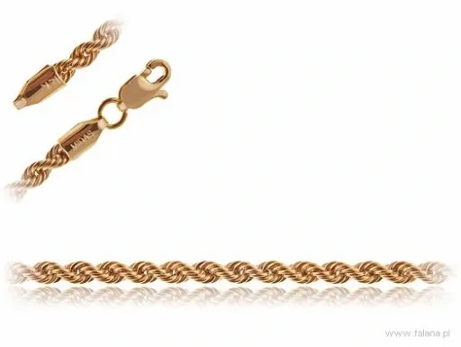 ZŁOTY ŁAŃCUSZEK PRÓBY 585 SZNUREK gl026 - 45 cm zdjęcie 1