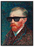Plakat vincent van gogh autoportret pop art 61x91 cm w czarnej ramie