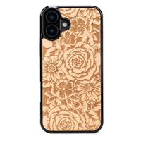 drewniane etui bewood do iphone 16 plus róże aniegre