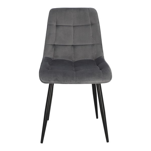 Krzesło Plaid szare/ czarne nogi hampton zdjęcie 5