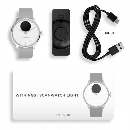 Smartwatch Withings ScanWatch Light 37mm biały na Arena.pl