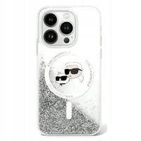 Etui KARL LAGERFELD Hardcase Liquid Glitter Choupette Magsafe do iPhone 16