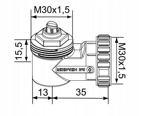 IMI adapter kątowy M30x1,5 do PURMO KERMI STELRAD na Arena.pl