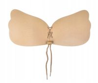 BIUSTONOSZ SAMONOŚNY STANIK PUSH UP GOŁE PLECY SILIKONOWY BEZ PLECÓW C