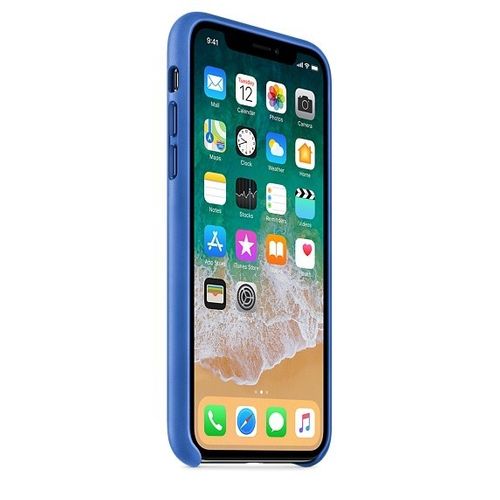 Apple iPhone X Leather Case - Electric Blue na Arena.pl