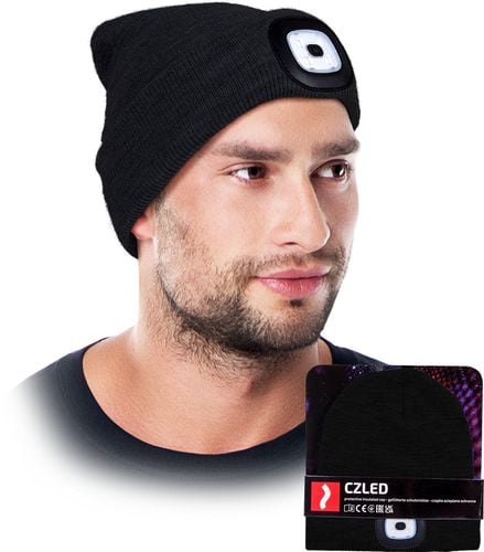 czapka zimowa led z wymienną latarką reis czled_b na Arena.pl