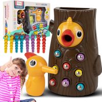 Magnetyczna Gra Zręcznościowa Dzięcioł i Robaczki