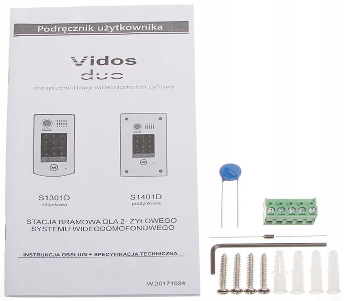 WIDEODOMOFON S1301D VIDOS zdjęcie 14