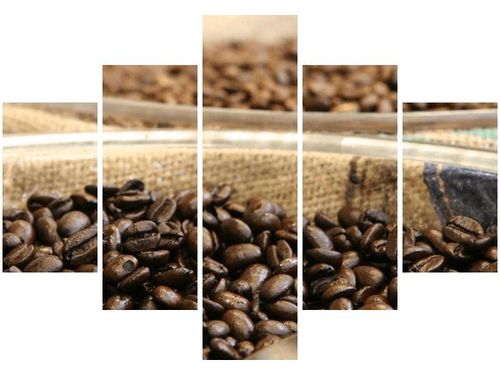 70 100CM OBRAZ 5 ELEM OWOCE KAWOWCA PUUIKIBEACH DRUK PŁÓTNO na Arena.pl